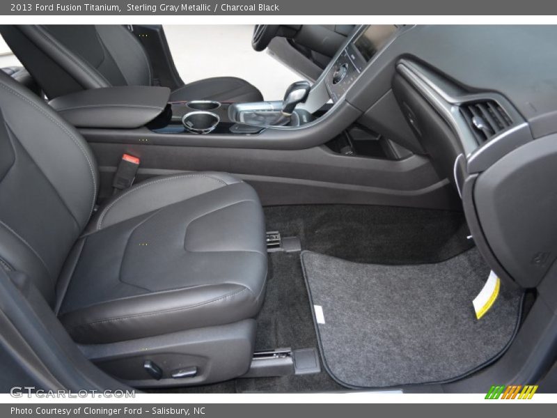 Sterling Gray Metallic / Charcoal Black 2013 Ford Fusion Titanium