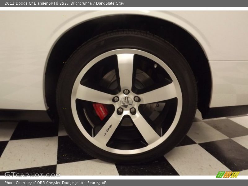 Bright White / Dark Slate Gray 2012 Dodge Challenger SRT8 392