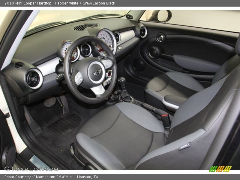 Pepper White / Grey/Carbon Black 2010 Mini Cooper Hardtop