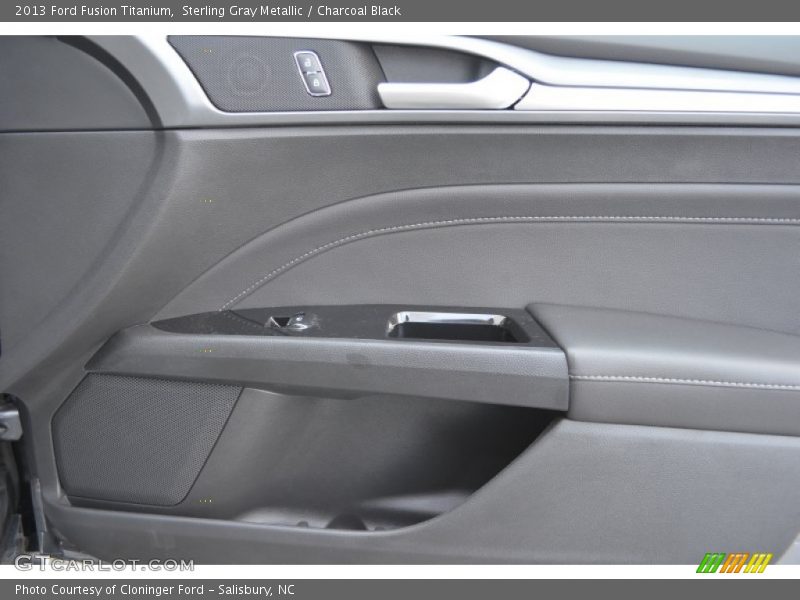 Sterling Gray Metallic / Charcoal Black 2013 Ford Fusion Titanium