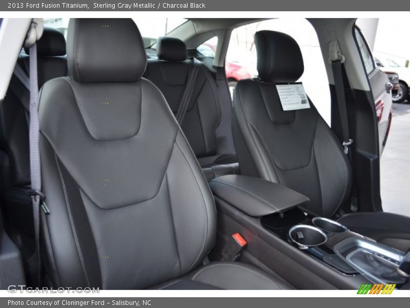 Sterling Gray Metallic / Charcoal Black 2013 Ford Fusion Titanium