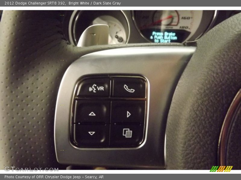 Bright White / Dark Slate Gray 2012 Dodge Challenger SRT8 392