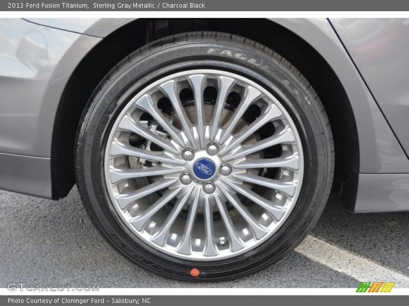 Sterling Gray Metallic / Charcoal Black 2013 Ford Fusion Titanium