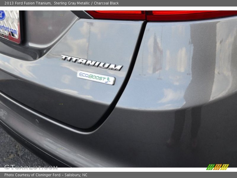 Sterling Gray Metallic / Charcoal Black 2013 Ford Fusion Titanium