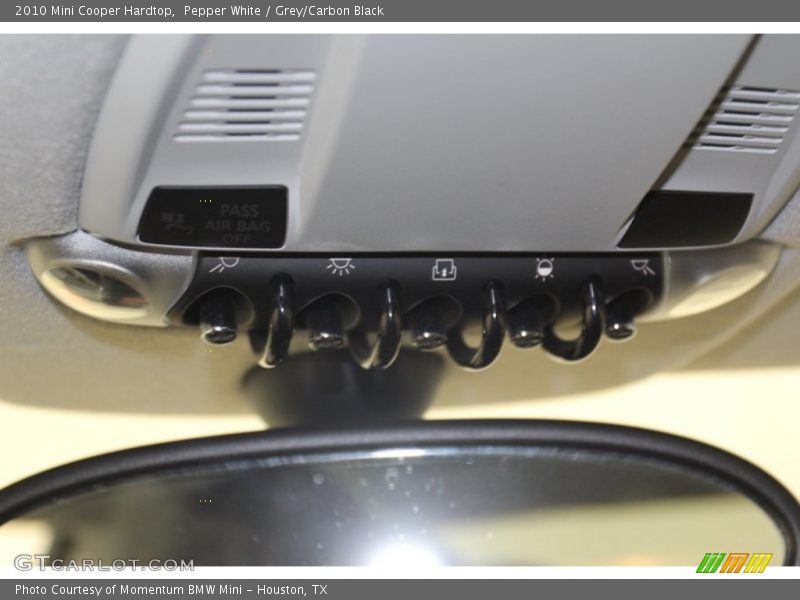 Pepper White / Grey/Carbon Black 2010 Mini Cooper Hardtop