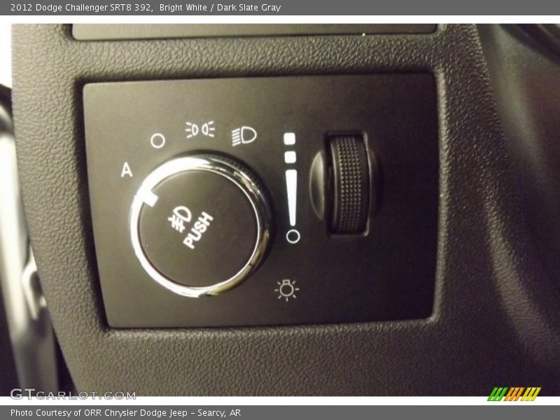 Bright White / Dark Slate Gray 2012 Dodge Challenger SRT8 392