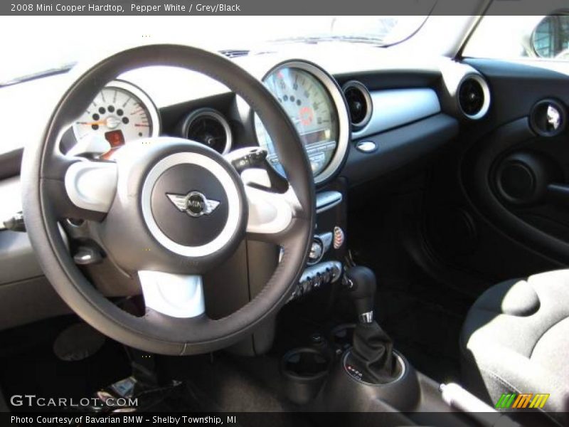 Pepper White / Grey/Black 2008 Mini Cooper Hardtop