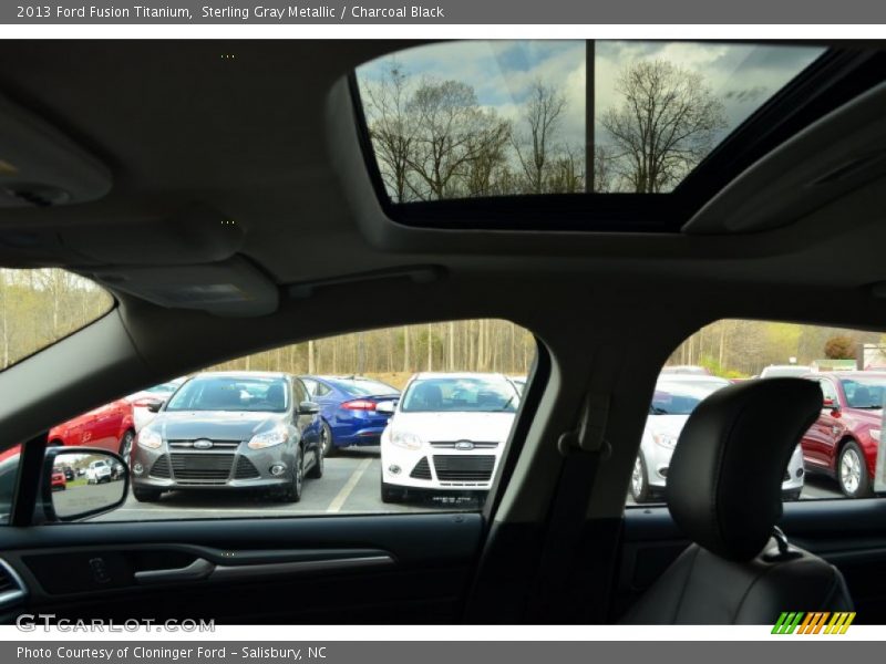 Sterling Gray Metallic / Charcoal Black 2013 Ford Fusion Titanium
