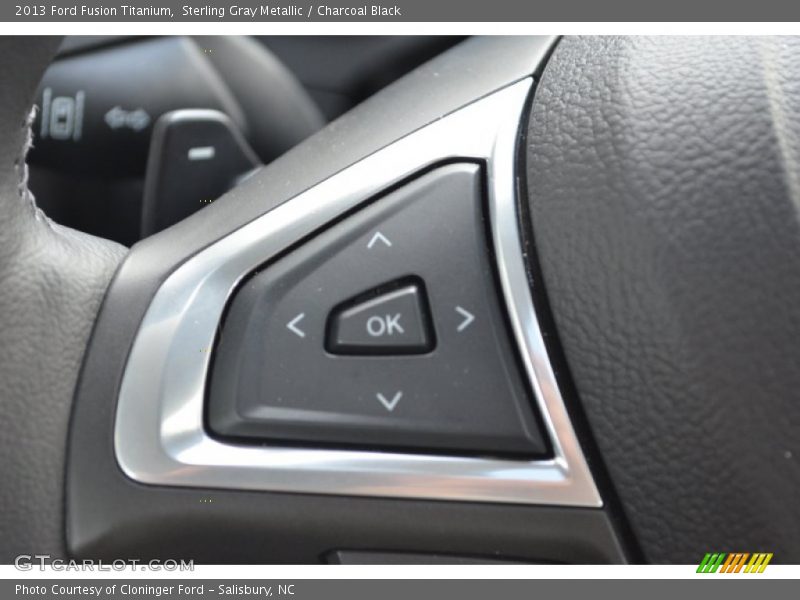 Sterling Gray Metallic / Charcoal Black 2013 Ford Fusion Titanium