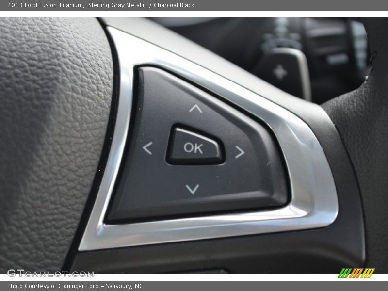 Sterling Gray Metallic / Charcoal Black 2013 Ford Fusion Titanium