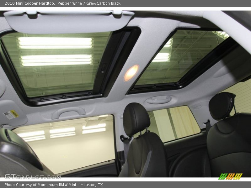 Pepper White / Grey/Carbon Black 2010 Mini Cooper Hardtop