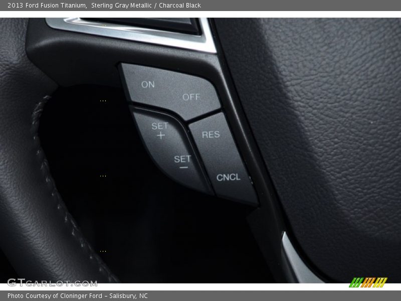 Sterling Gray Metallic / Charcoal Black 2013 Ford Fusion Titanium