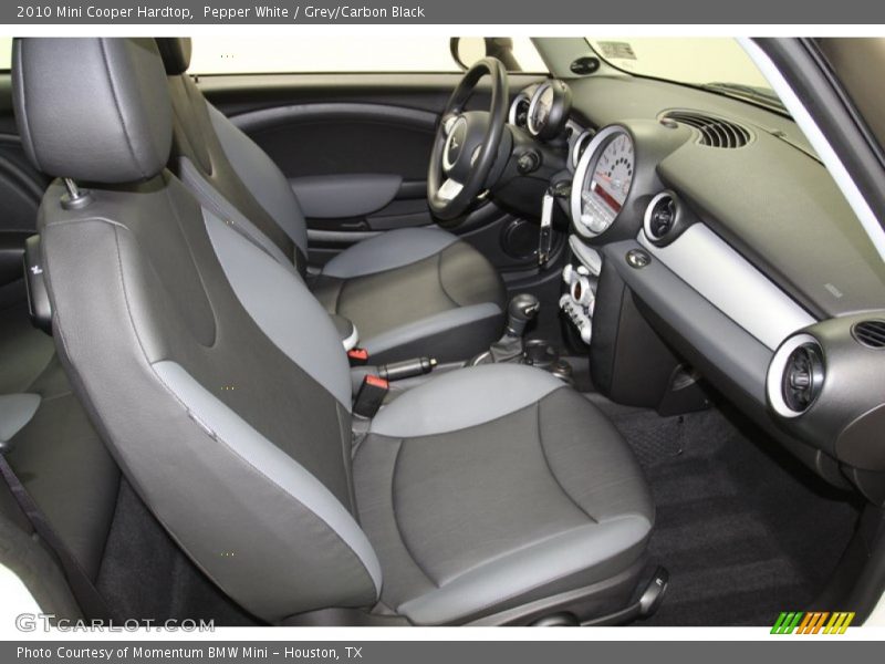 Pepper White / Grey/Carbon Black 2010 Mini Cooper Hardtop