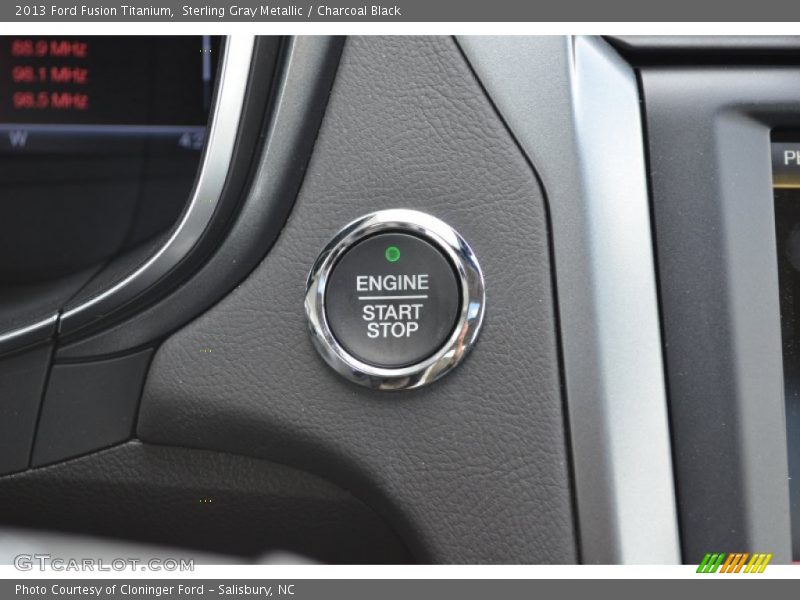 Sterling Gray Metallic / Charcoal Black 2013 Ford Fusion Titanium