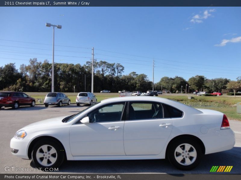 Summit White / Gray 2011 Chevrolet Impala LT