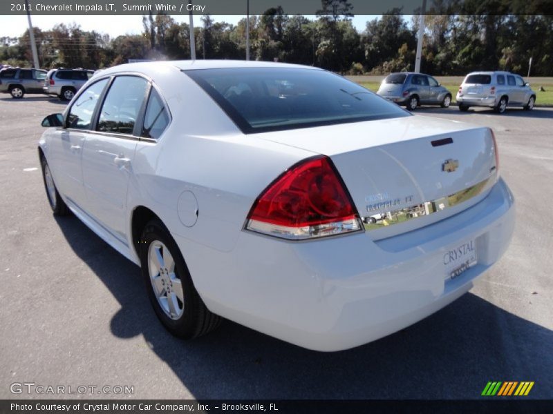 Summit White / Gray 2011 Chevrolet Impala LT