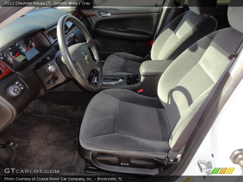 Summit White / Gray 2011 Chevrolet Impala LT