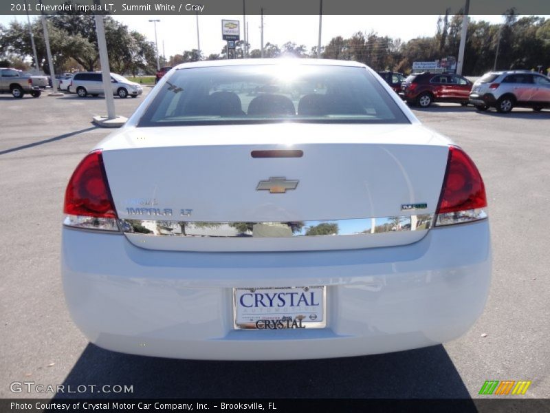 Summit White / Gray 2011 Chevrolet Impala LT