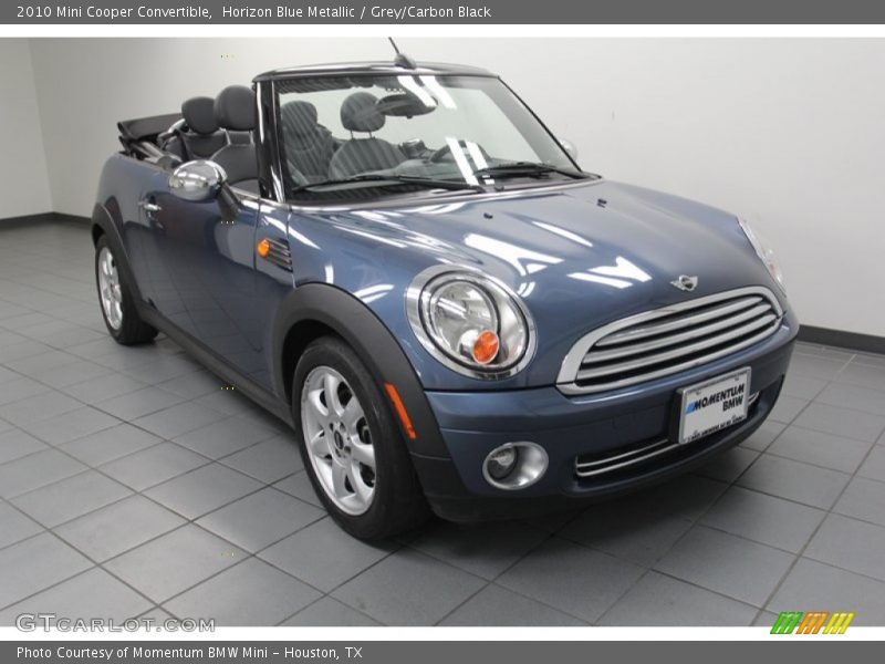 Horizon Blue Metallic / Grey/Carbon Black 2010 Mini Cooper Convertible