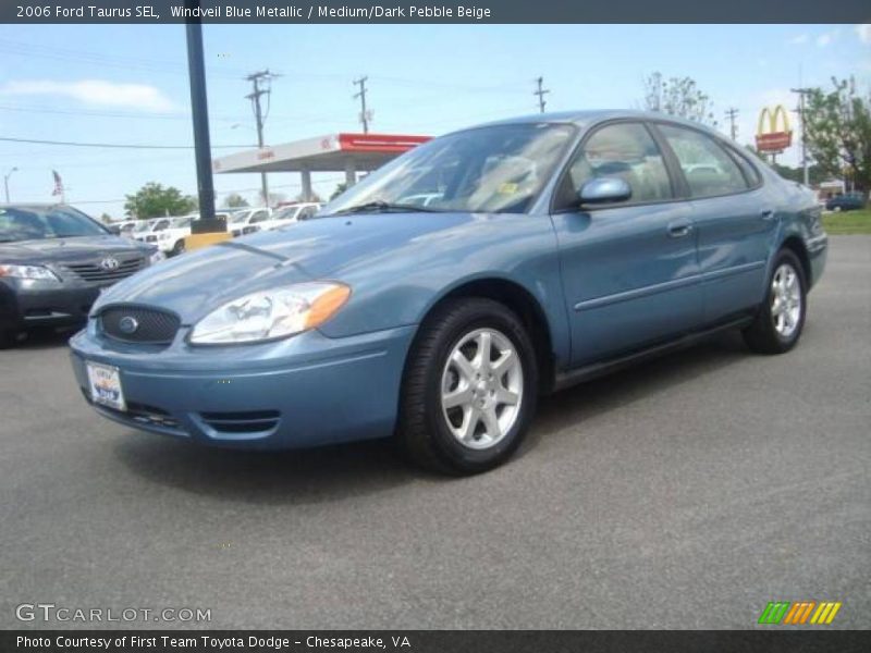 Windveil Blue Metallic / Medium/Dark Pebble Beige 2006 Ford Taurus SEL