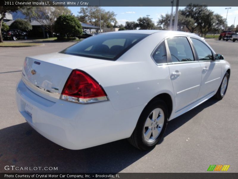Summit White / Gray 2011 Chevrolet Impala LT