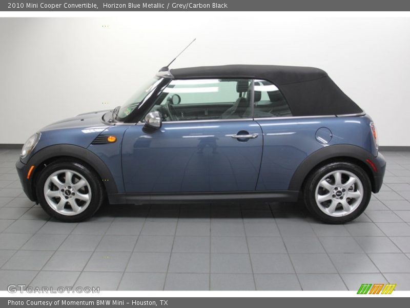 Horizon Blue Metallic / Grey/Carbon Black 2010 Mini Cooper Convertible