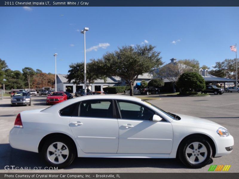 Summit White / Gray 2011 Chevrolet Impala LT