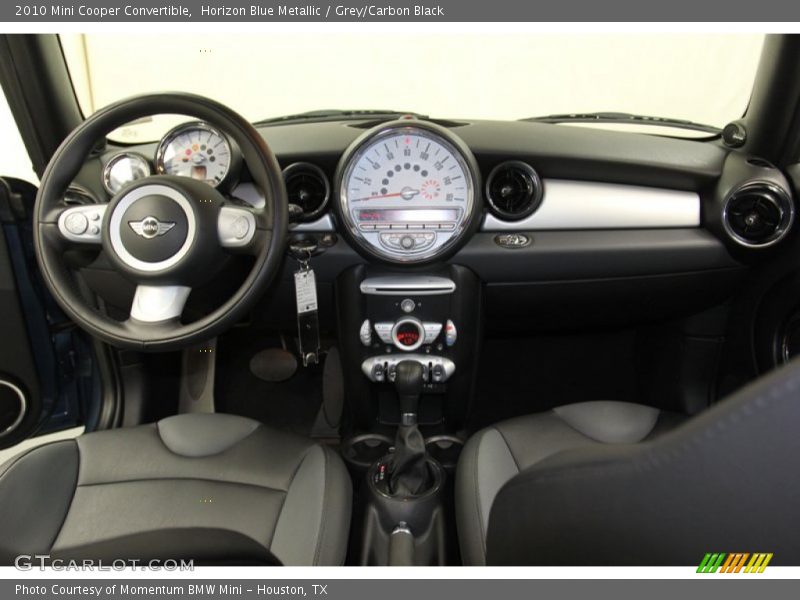 Horizon Blue Metallic / Grey/Carbon Black 2010 Mini Cooper Convertible