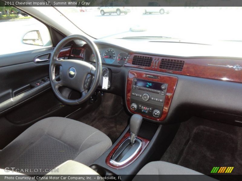 Summit White / Gray 2011 Chevrolet Impala LT