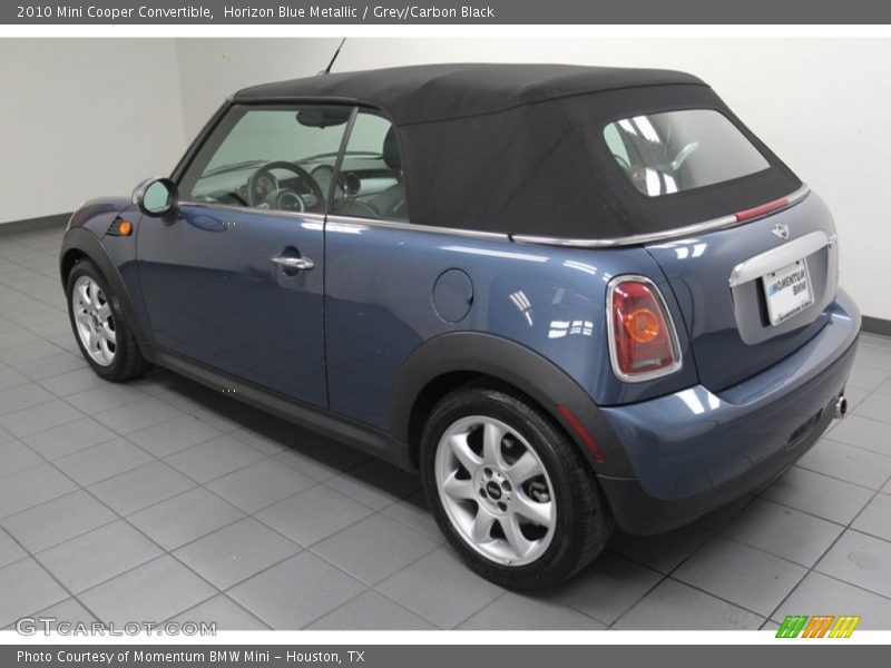 Horizon Blue Metallic / Grey/Carbon Black 2010 Mini Cooper Convertible