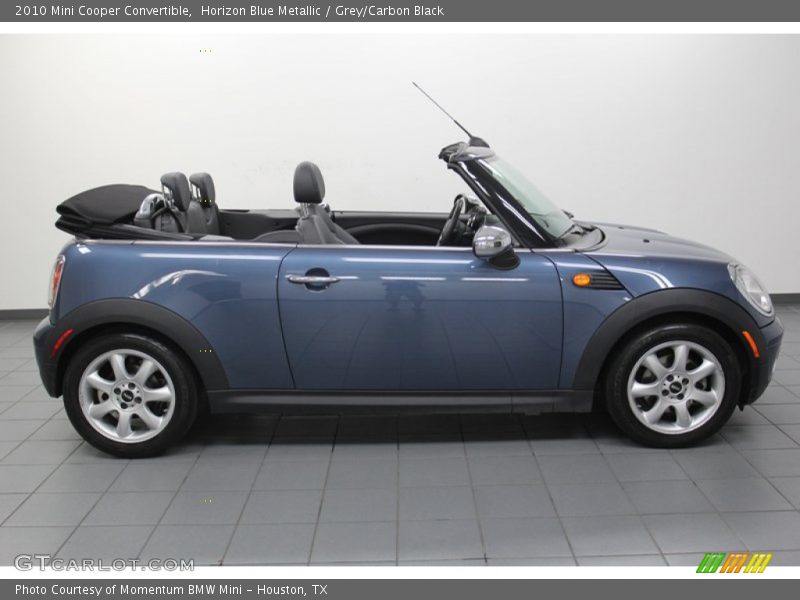 Horizon Blue Metallic / Grey/Carbon Black 2010 Mini Cooper Convertible