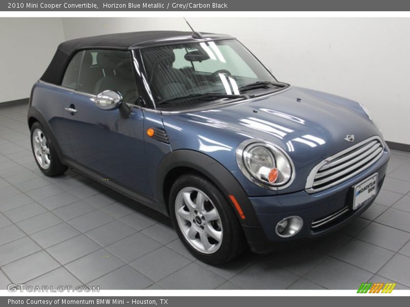 Horizon Blue Metallic / Grey/Carbon Black 2010 Mini Cooper Convertible