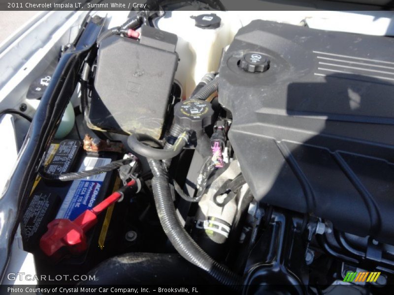 Summit White / Gray 2011 Chevrolet Impala LT