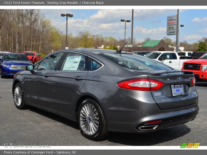 Sterling Gray Metallic / Charcoal Black 2013 Ford Fusion Titanium