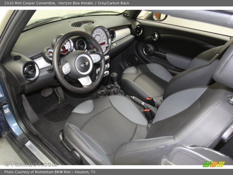 Horizon Blue Metallic / Grey/Carbon Black 2010 Mini Cooper Convertible