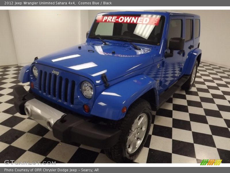 Cosmos Blue / Black 2012 Jeep Wrangler Unlimited Sahara 4x4