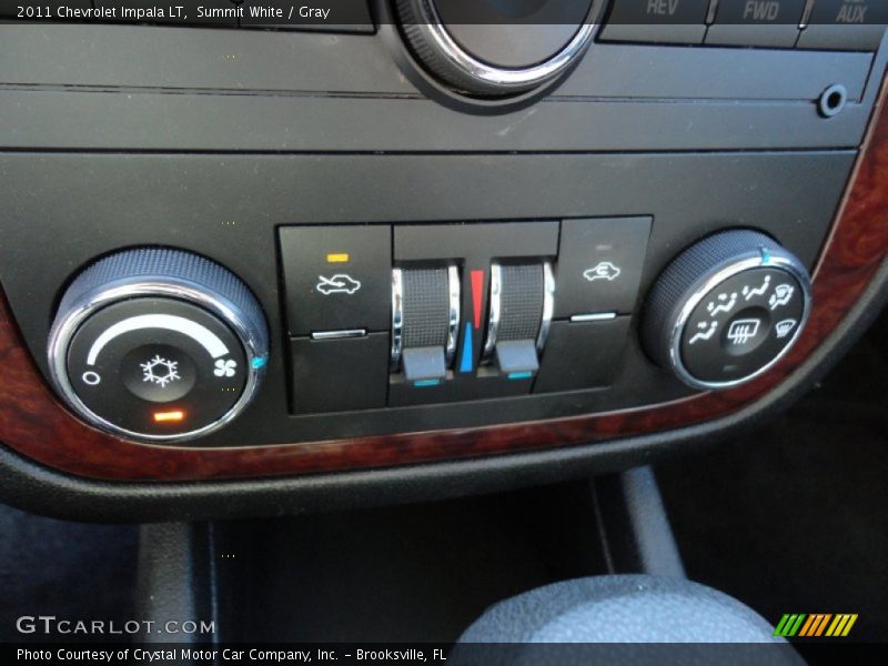 Summit White / Gray 2011 Chevrolet Impala LT