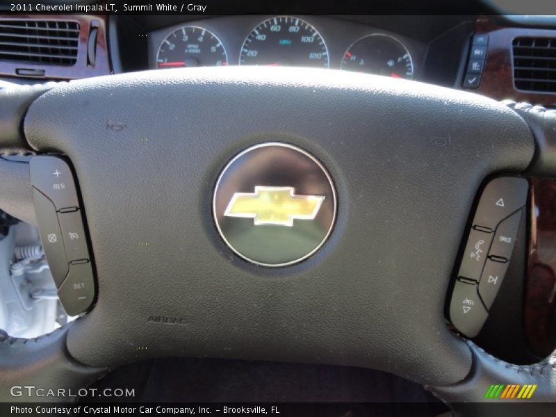 Summit White / Gray 2011 Chevrolet Impala LT