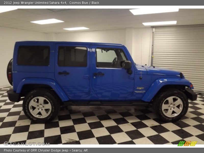 Cosmos Blue / Black 2012 Jeep Wrangler Unlimited Sahara 4x4