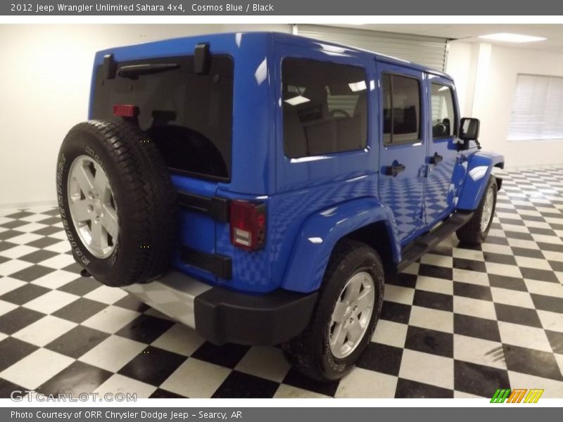 Cosmos Blue / Black 2012 Jeep Wrangler Unlimited Sahara 4x4