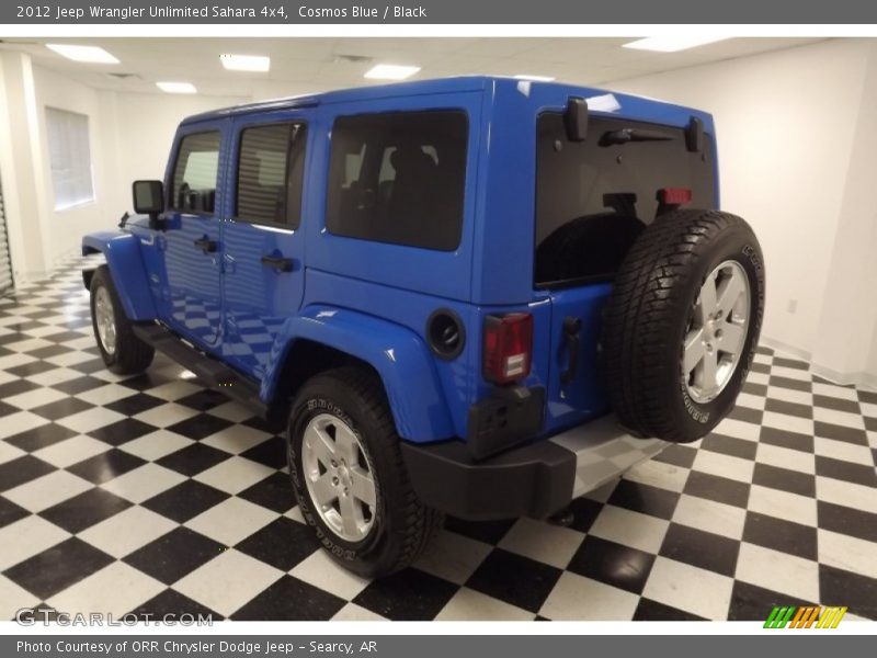Cosmos Blue / Black 2012 Jeep Wrangler Unlimited Sahara 4x4