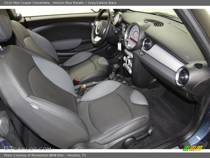 Horizon Blue Metallic / Grey/Carbon Black 2010 Mini Cooper Convertible