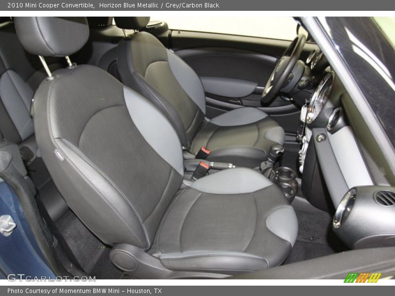 Horizon Blue Metallic / Grey/Carbon Black 2010 Mini Cooper Convertible