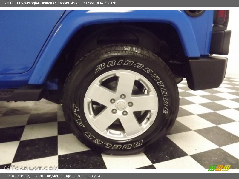 Cosmos Blue / Black 2012 Jeep Wrangler Unlimited Sahara 4x4