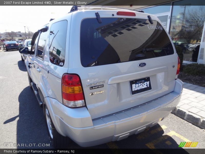 Silver Metallic / Ebony 2007 Ford Escape Limited 4WD