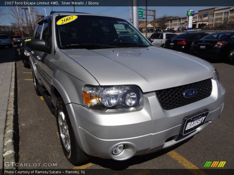 Silver Metallic / Ebony 2007 Ford Escape Limited 4WD