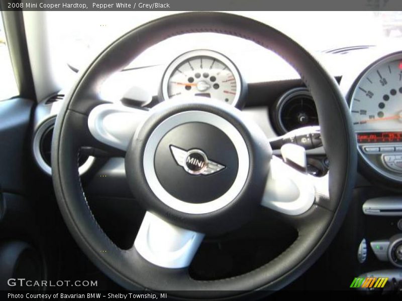 Pepper White / Grey/Black 2008 Mini Cooper Hardtop