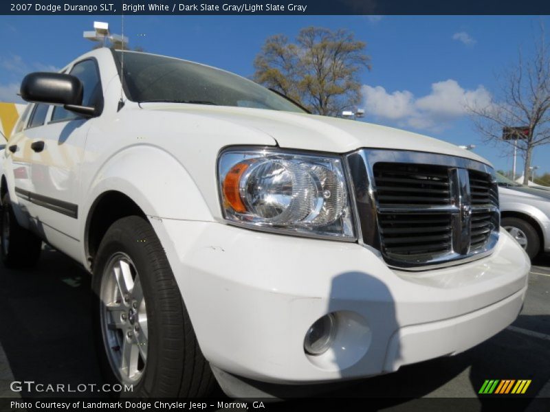 Bright White / Dark Slate Gray/Light Slate Gray 2007 Dodge Durango SLT