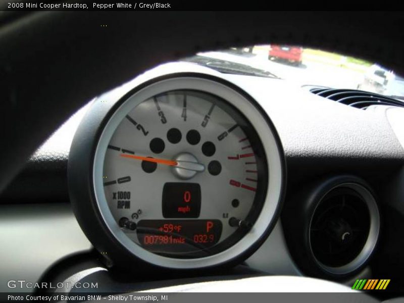 Pepper White / Grey/Black 2008 Mini Cooper Hardtop