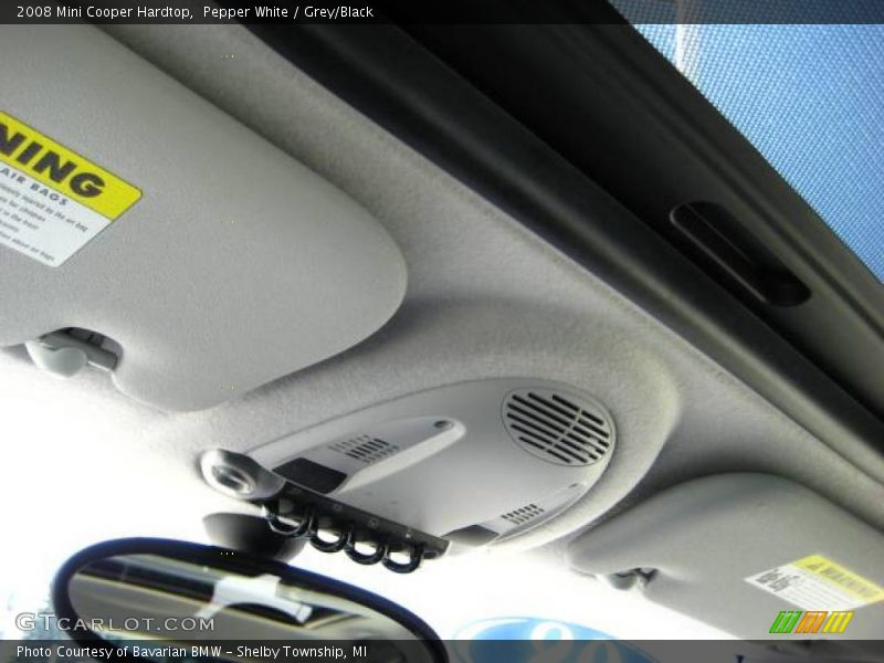 Pepper White / Grey/Black 2008 Mini Cooper Hardtop